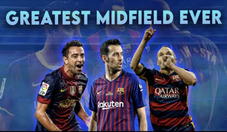 Iniesta, Xavi and Busquets greatest Midfielder's Ever - Photo Credit : Softfootball Media
