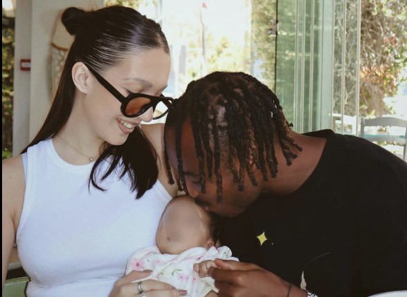 Bruno Onyemaechi and Partner Ines Fontes Celebrate Birth of Their First Child - Photo Credit : Julie Sports, Facebook