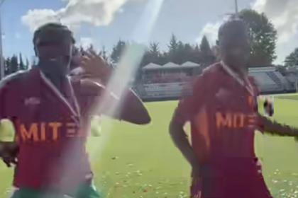 Rinsola Babajide And Shukurat Oladipo Celebrate Serie A Women’s Title With AS Roma - Photo Credit : Softfootball Media
