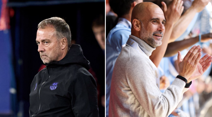 Hansi Flick Hails Pep Guardiola - Photo Credit : Fabrizio Romano, X