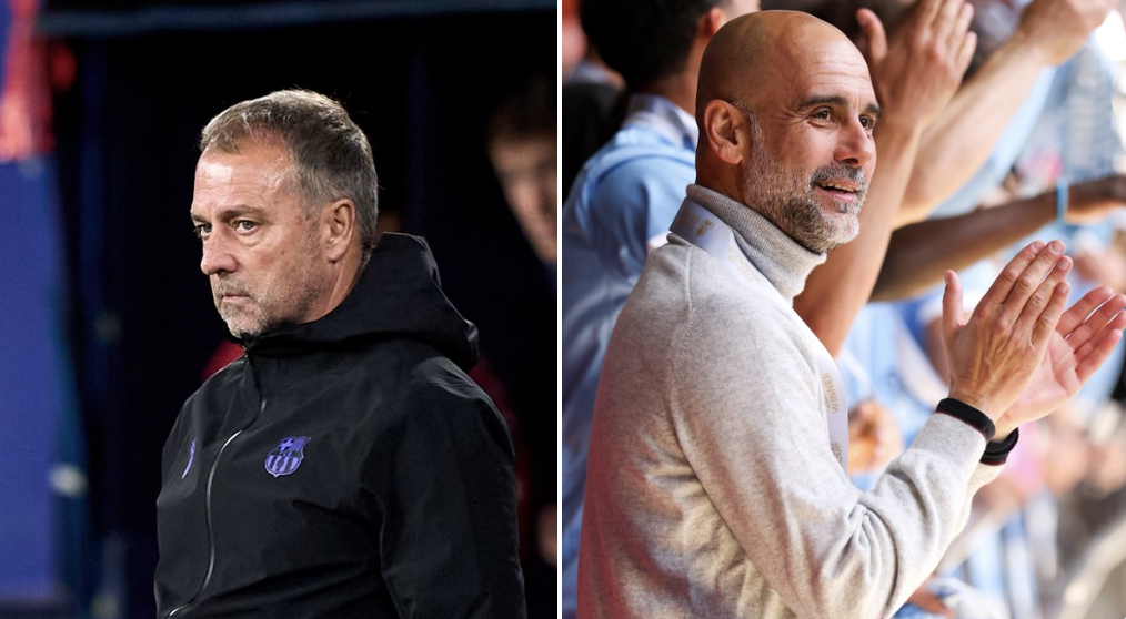 Hansi Flick Hails Pep Guardiola - Photo Credit : Fabrizio Romano, X