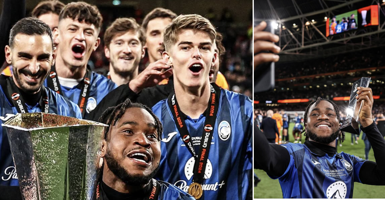 On This Day in 2024: Ademola Lookman Delivered an Iconic Europa League Final Hat‑Trick - Photo Credit : Atalanta BC, X