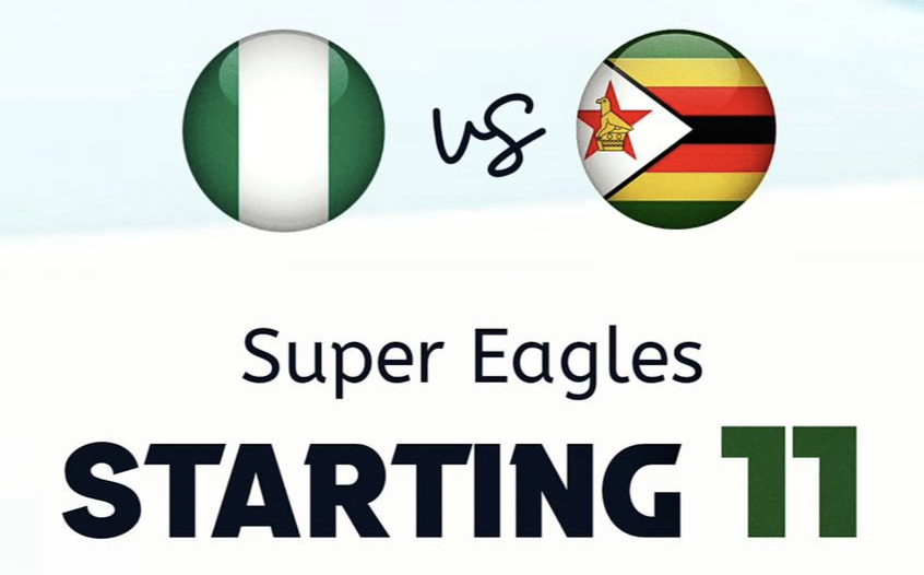 Super Eagles Starting XI for Unity Cup Clash vs Zimbabwe - Photo Credit : Softfootball Media