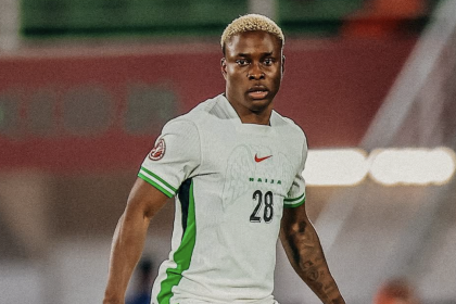 Tochukwu Nnadi representing Super Eagles of Nigeria With Energetic Display Against Zimbabwe - Photo Credit : Super Eagles, X