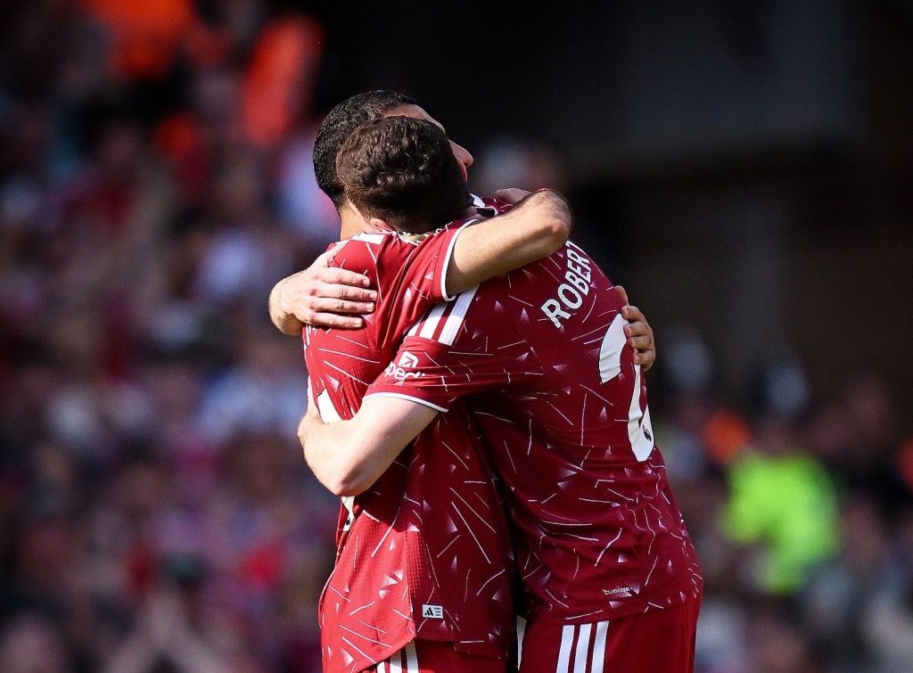 The final Liverpool appearances for Mohamed Salah and Andy Robertson - Photo Credit : Arsernal, X