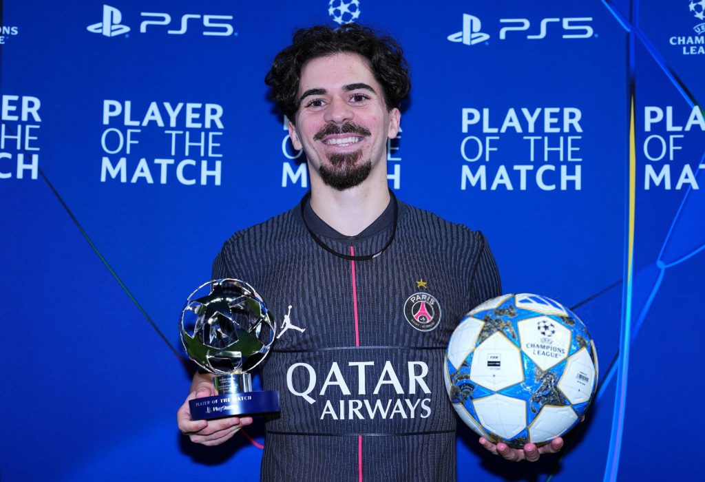 Vitinha, Man of the Match in Champions League Final - Photo Credit : UEFA Champions League, X
