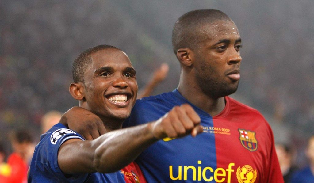 Yaya Touré and Samuel Eto’o - Photo Credit : Sport News Africa