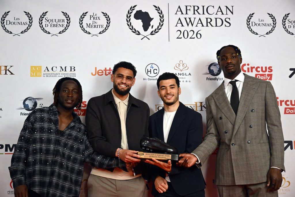 Zakaria El Ouahdi, the KRC Genk defender wins The Ebony Shoe (Soulier d'Ébène) - Photo Credut :  KRC Genk