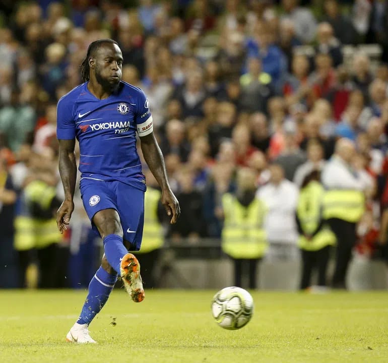 Victor Moses at Chelsea (Photo credit:  Pulse Sports Nigeria media)