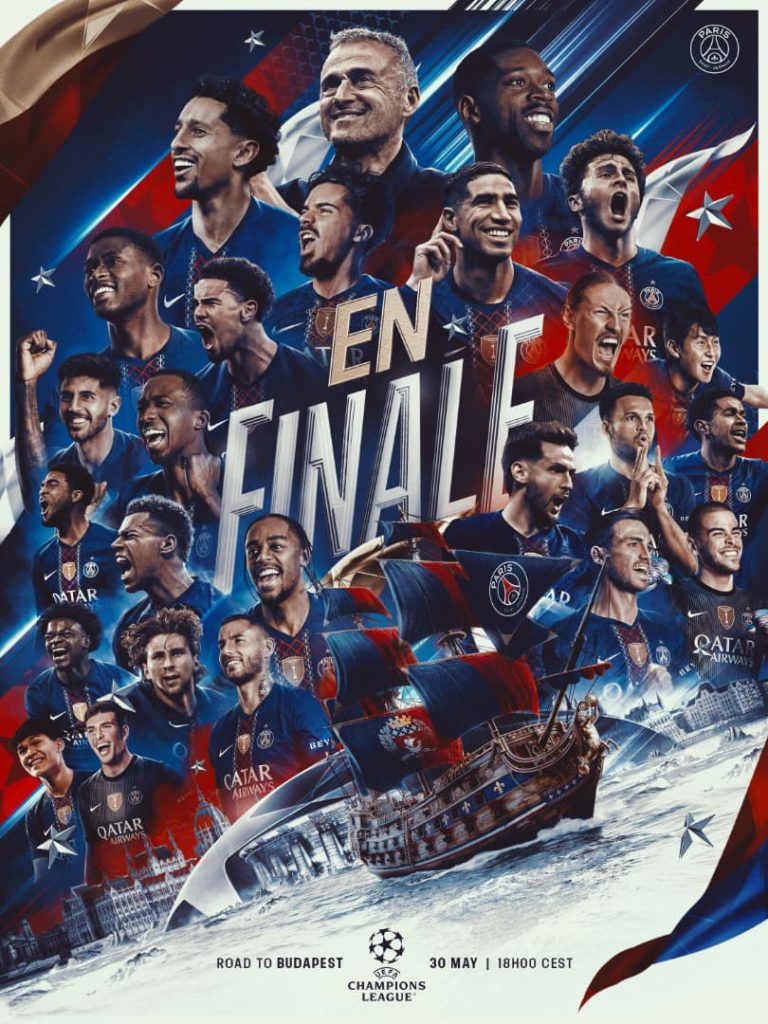 PSG are in the champions League finals (Photo credit: PSG media)
