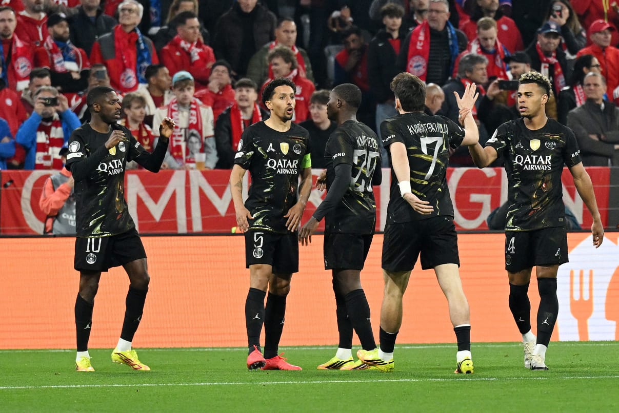 PSG in the champions League finals (Photo credit: Ben Jacobs x)