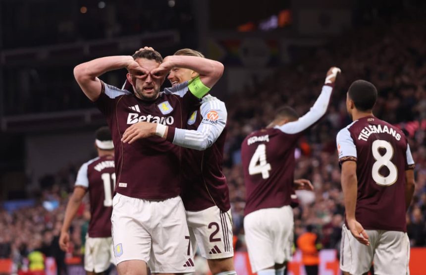 Aston Villa players: (Photo credit: Ben Jacobs)