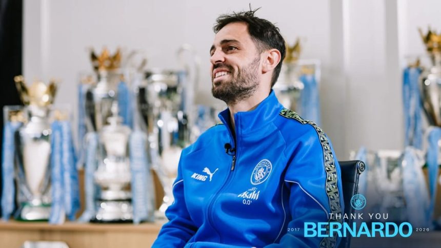 Bernardo Silva bids Manchester City farewell (Photo credit: Manchester City media)