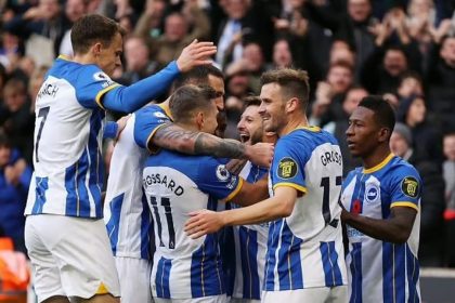 Brighton 3-0 wolves. (photo credit: brighton via x)