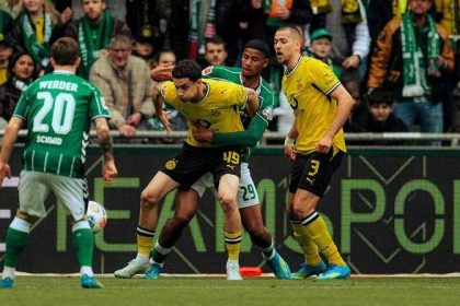 Dortmund 2-0 werder Bremen.(photo credit: Dortmund via x)