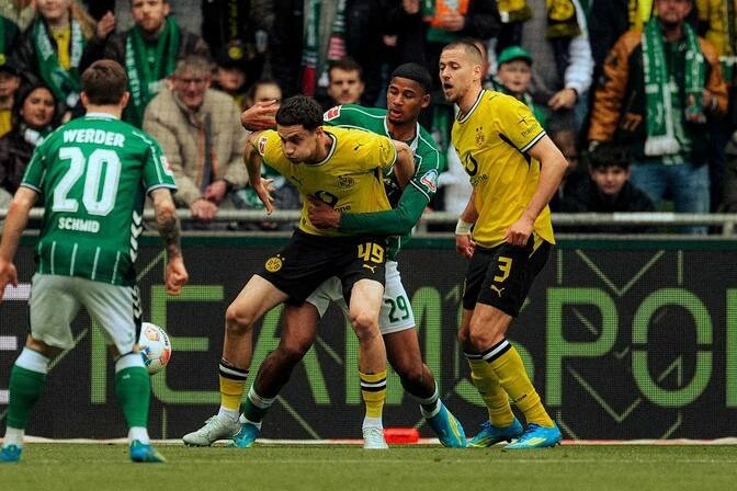 Dortmund 2-0 werder Bremen.(photo credit: Dortmund via x)