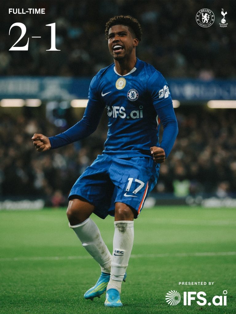 Chelsea 2-1 tottenham hotspur. (photo credit: chelsea via x)