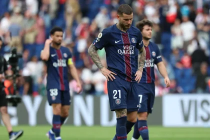 psg 2-2 lorient. (photo credit: psg via x)