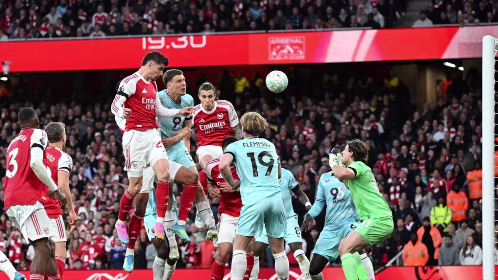 Arsenal 1-0 burnley. (photo credit: arsenal via x)