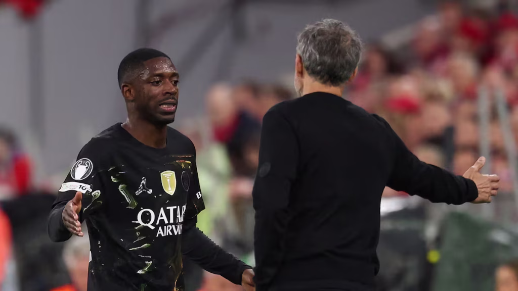 Ousmane  Dembele substituted in the 60th minute against bayen munich - Photo Credit : AS USA, Diario AS