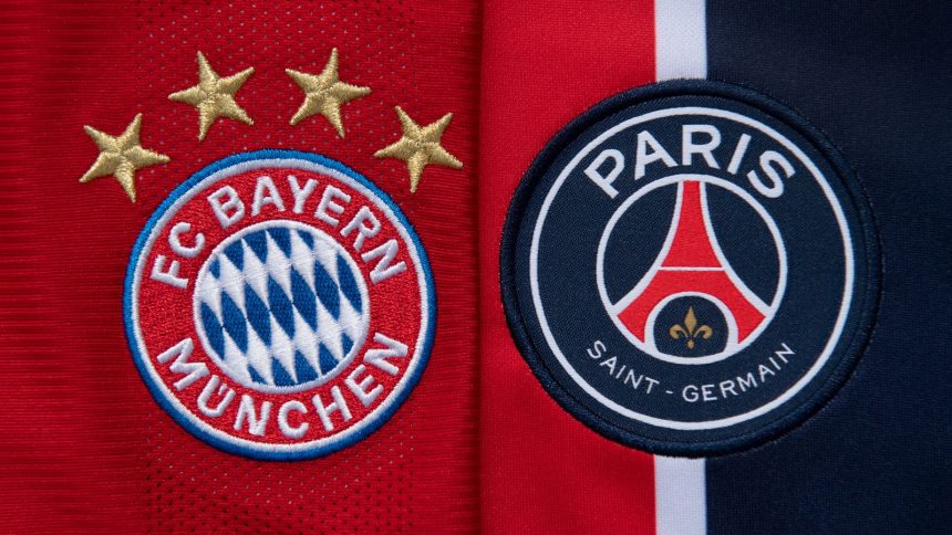Bayern munich vs PSG. (photo credit: skysport media)