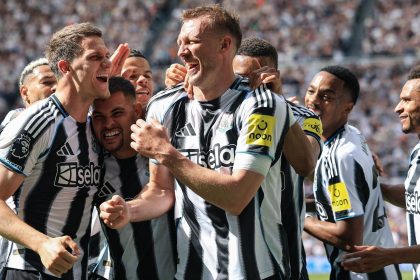 newcastle celebrating. (photo credit: skysport media)