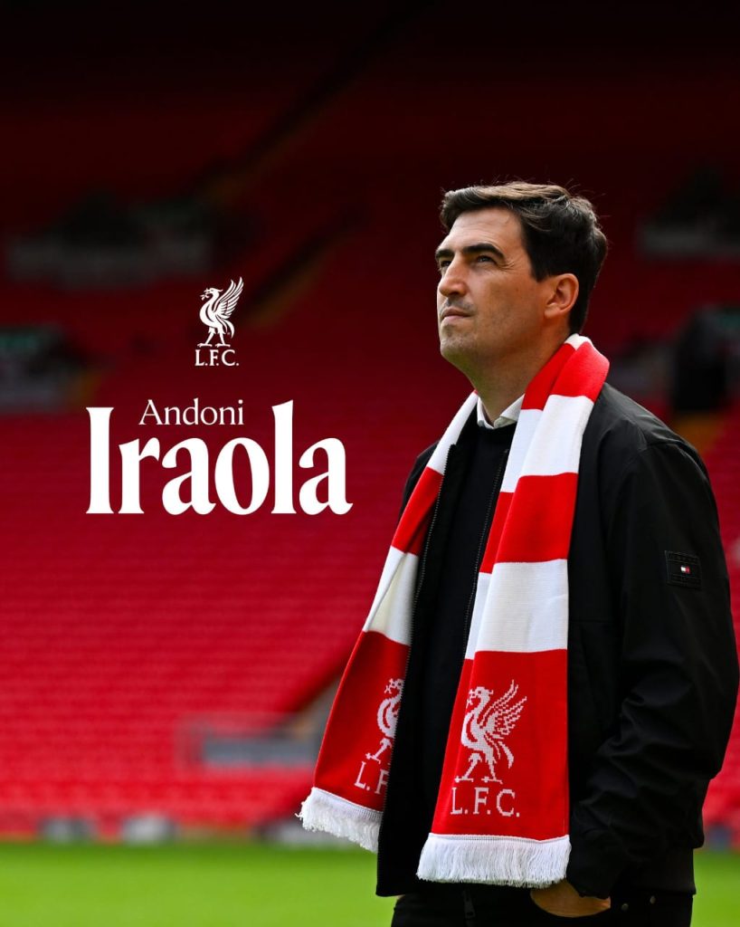 Andoni Iraola new head coach (Photo credit: Liverpool media)