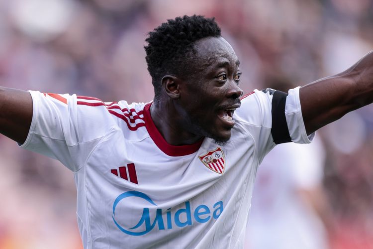 Akor Adams representing Sevilla - Photo Credit : Soccernet