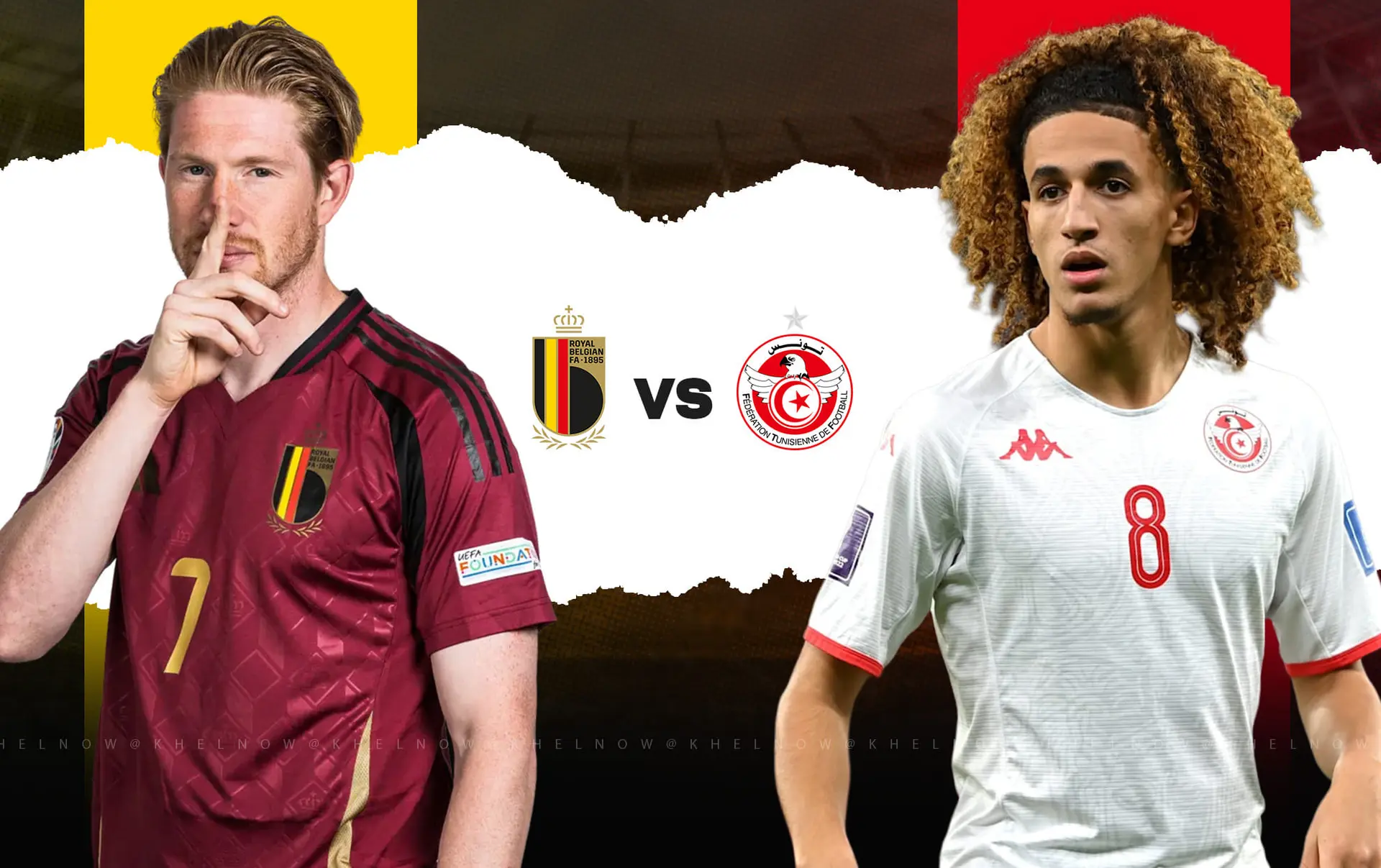 Belgium Face Tunisia in international friendly match- Photo credit: X media