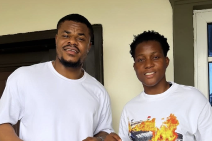 Chiamaka Nnadozie and Stanley Nwabali Link Up as Super Falcons Star Gifts Her Brighton Jersey - Photo Credit : Softfootball Media