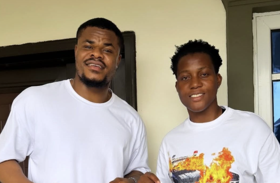 Chiamaka Nnadozie and Stanley Nwabali Link Up as Super Falcons Star Gifts Her Brighton Jersey - Photo Credit : Softfootball Media