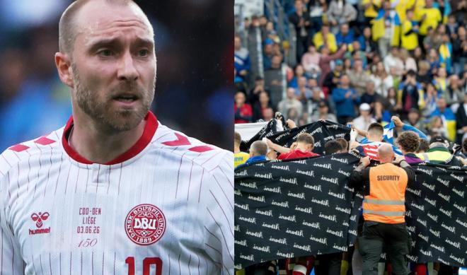 Christian Eriksen collapses during Denmark friendly, leaves match in ambulance while conscious - Photo Credit : MSN