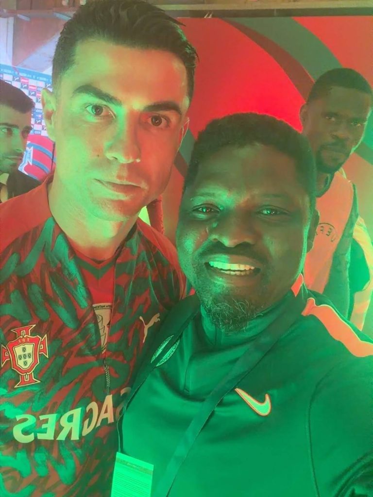 Daniel Ogunmodede Shares Unforgettable Moments With Cristiano Ronaldo During June International Break - Photo Credit : Julie Sports, Facebook