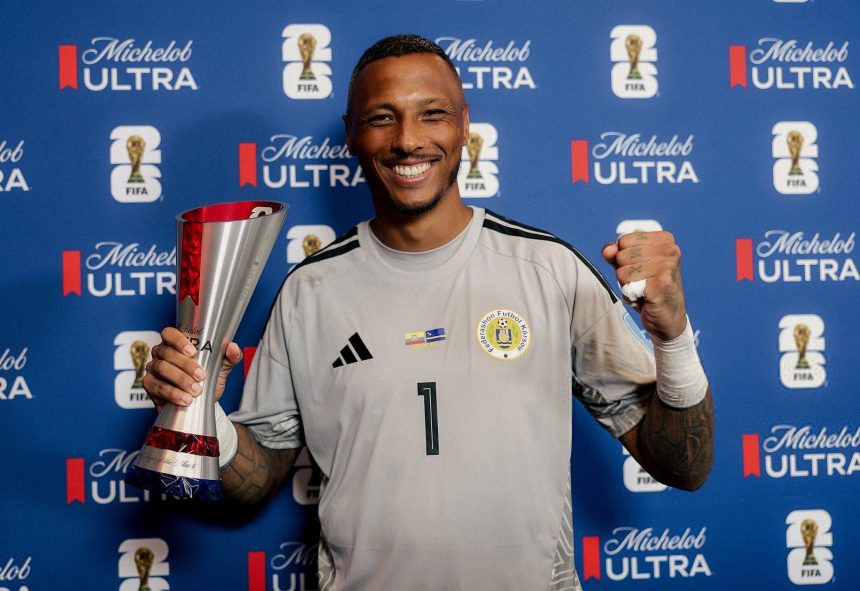 Eloy Room wins FIFA Man of the Match Award with most saves EVER in 90 minutes at the World Cup! - Photo Credit : FIFA, X