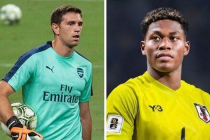 Emiliano Martínez & Zion Suzuki - Photo Credit : Softfootball Media