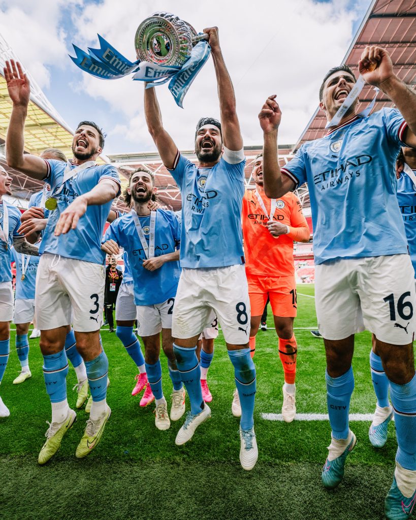 Manchester City celebrate 2023 FA Cup win- Photo credit: Manchester city media