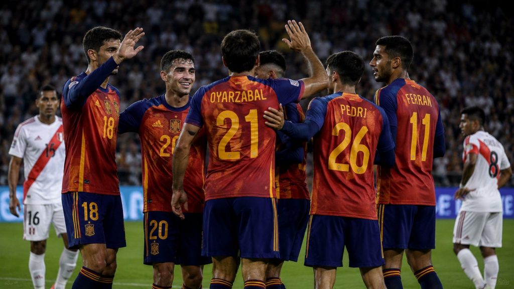 Spain players - photo credit: Spain media