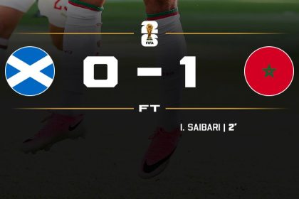 Morocco secured a narrow 1-0 victory over Scotland- Photo credit: X media