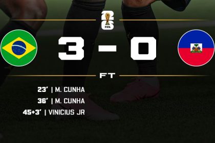 Brazil beat Haiti 3-0- Photo credit: X media