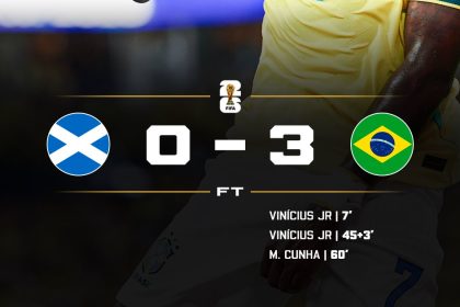 Brazil secured qualification to the Round of 32 at the 2026 FIFA World Cup after a convincing 3-0 victory over Scotland- Photo credit: X media
