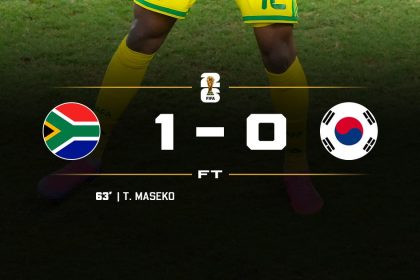 South Africa beat South Korea and fly to next World Cup round- Photo credit: X media