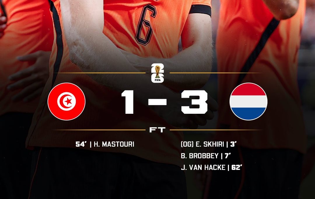 Netherlands secures top spot in Group F- Photo credit: X media