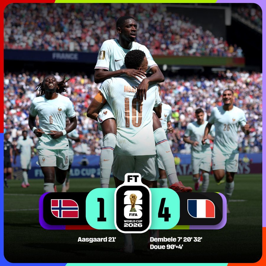 France beat Norway with Dembélé show as both fly to round of 32- Photo credit: FIFA media