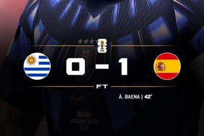 Spain beat Uruguay 1-0 to advance to the knockout stage of the 2026 World Cup- Photo credit: X media