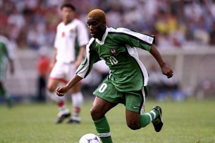 Jay‑Jay Okocha Representing Nigeria - Photo Credit : Softfootball Media
