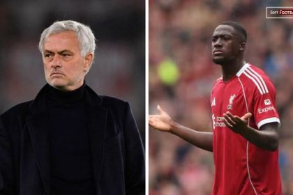 Jose Mourinho & Ibrahima Konaté - Photo Credit : Softfootball Media