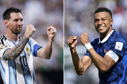 Kylian Mbappé & Lionel Messi’ - Photo Credit : Fabrizio Romano, X