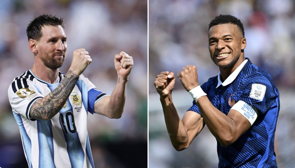 Kylian Mbappé & Lionel Messi’ - Photo Credit : Fabrizio Romano, X