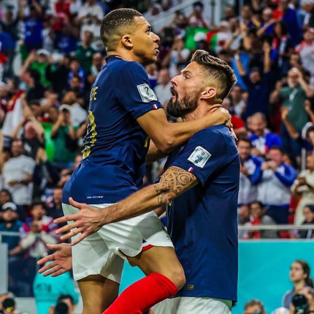 Kylian Mbappe and Oliver Giroud - Photo Credit : Fabrizio Romano, X