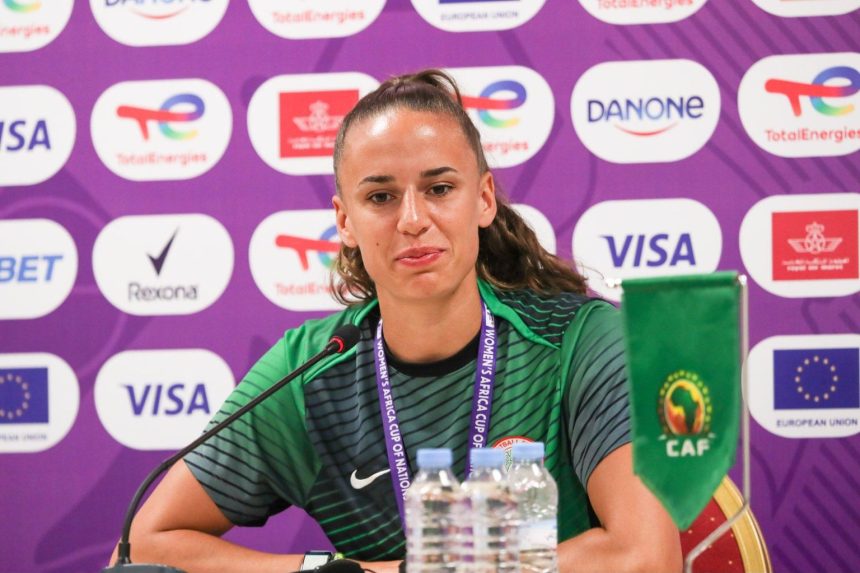 Nigeria Super Falcons star Ashleigh Plumptre - Photo Credit : Soccernet